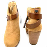 rag & bone Harrow Women's Beige Size 38.5/8 Block Heel Suede Bootie