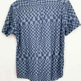 Levi's Men's Blue Size L Checkered Short Sleeve Shirt