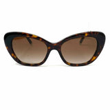 Tiffany & Co. Brown Black Cat Eye Tortoise Diamond Point Sunglasses
