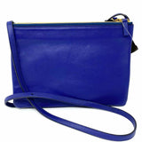 Celine 2013 Small Trio Royal Blue Pouch Leather Crossbody