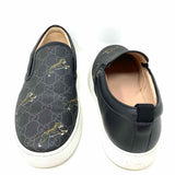 Gucci GG Supreme Tigers Men's Charcoal Shoe Size 9 Slip On Sneakers