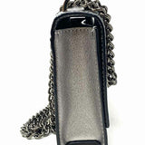 Kate Spade Cameron Street Hazel Silver Flap Metallic Saffiano Leather Crossbody