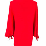 Kerisma Women's Red Size S/m Dolman Sleeve Viscose Blend Ribbed Sweater