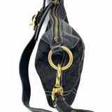 Coach Canvas Black Convertible Signature Crossbody