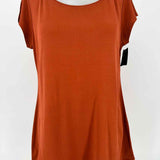 Eileen Fisher Women's Orange Size M Silk T-shirt