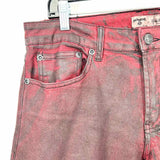 Wornstar Hellraiser Women's Red Black Size 32/14 Bootcut Jeans