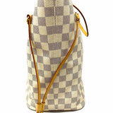 LOUIS VUITTON 2014 Neverfull MM Coated Canvas Blue White Damier Azur Tote