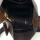 Coach Bleeker Brown Crossbody Leather Bucket Bag