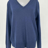 Quince Women's Navy Size M V-Neck Cashmere Sweater