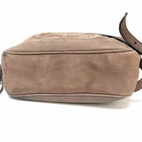 Gucci Gray Camera Bag GG Suede Crossbody