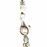 Estate 925 Sterling Silver Byzantine 15.5" Chain Made in Italy Necklace