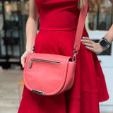 Marc by M. Jacobs Coral Pink Orange Flap Leather Crossbody