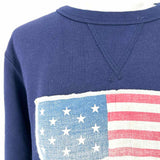 Polo Ralph Lauren Women's Navy Size M Crew Neck Flag Sweatshirt