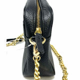14th & Union Black Camera Bag Pebbled Leather Crossbody