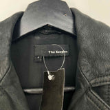 The Kooples Women's Black Size S Moto Suede Jacket