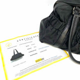Burberry Nylon Black Boston Check Satchel