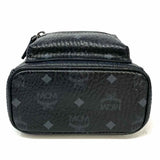 MCM Coated Canvas Charcoal Mini Studded Visetos BackPack