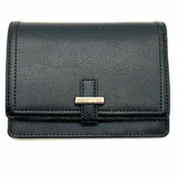 Kate Spade Black Bi-Fold Pebbled Leather Wallet