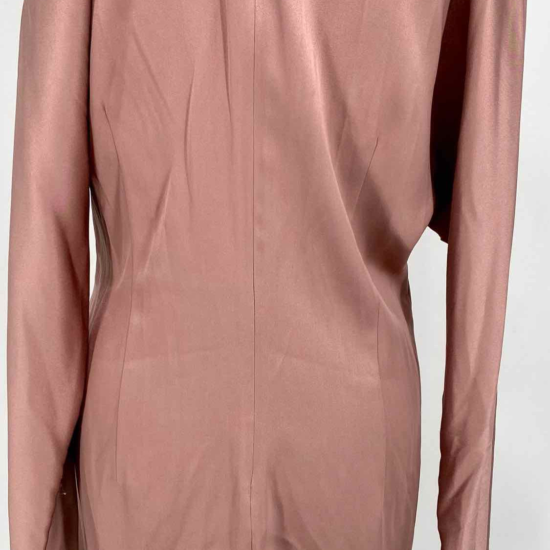 CUSHNIE Women's Taupe Size 6 cold shoulder Dress