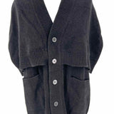Diane Snyder Women's Black Size L Layered Cashmere Sweater
