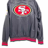 Pro Standard Men's Black Size L Varsity Satin 49ers Jacket