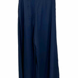 Ted Baker Women's Navy Size 4 Wide Leg Satin Pleated Pants
