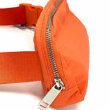 Lululemon Nylon Orange Zip Waist Bag