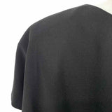 teri JON Women's Black Size 14/L Cap Sleeve Scoop Neck Dress