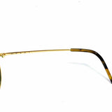 MARNI Metal Gold Tone Green Aviator Round ME115S Sunglasses