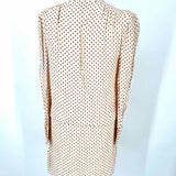 REFORMATION Women's Cream Size 6 mini Viscose Polka Dot Dress