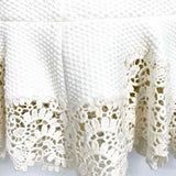 Milly Women's White A-Liine Crochet Edge Size 6 Skirt