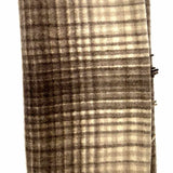 Brown Beige Long 58" Abstract Tassel Scarf