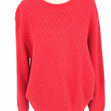 Ted Baker Women's Pink Size 4/L Crew Neck Knit Textured Sweater