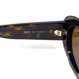Alexander McQueen Brown Black Oval Tortoise Sunglasses