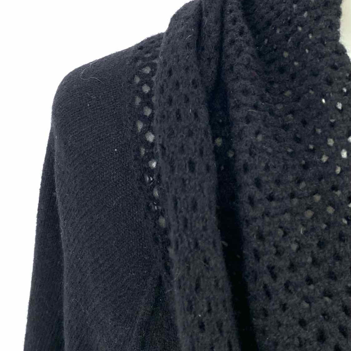 subtle luxury Women's Black Size S/m Cowl Neck Cashmere Sweater