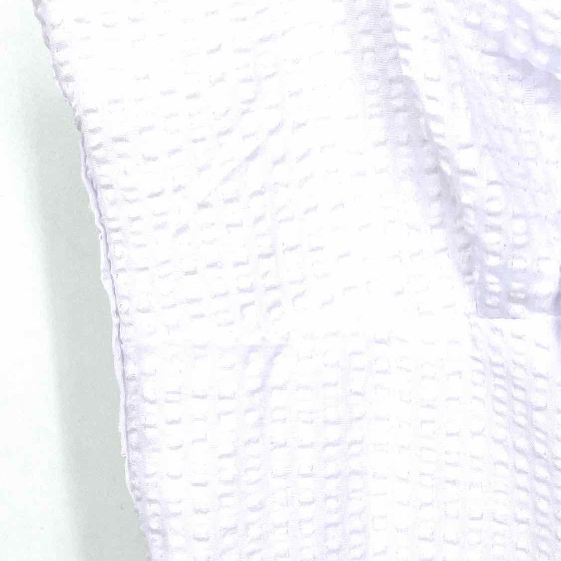 Aqua Women's White Spaghetti Strap Textured Size S Jump Suit