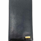 Burberry Black Bi-Fold Pebbled Leather Wallet
