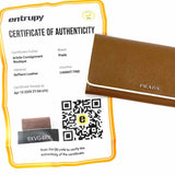 Prada Brown Accordion Saffiano Leather Wallet