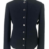 Theory Women's Black Size 2 Boucle Cotton Blend Jacket