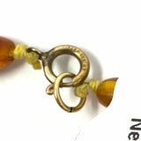 14K Gold-filled Amber Beaded 18 in Knotted Amber Necklace