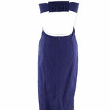 maeve Women's Blue Size XS Open Back Linen Blend Sleeveless Dress