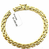 Estate 14K Yellow Gold Link 7.25" Made in Italy Bracelet
