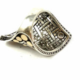 JOHN HARDY size 6.5 925 & 18K Two-tone Abstract Jaisalmer Dots Ring