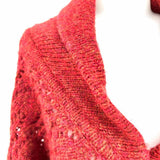 Free People Women's Red Size XS Shawl Collar Wool Blend Dolman Sleeve Cardigan