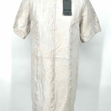 ZADIG&VOLTAIRE Riddy Women's White Size M Leather Stitched Dress