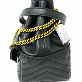 Saint Laurent 2023 Joe Mini Black Bucket Quilted Leather Made in Italy Crossbody