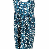 MARNI Women's Teal Size M Sleeveless Abstract Dress