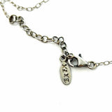 EXEX Designs Vintage Sterling Silver Pendant 18" Oval Mother of Pearl Necklace