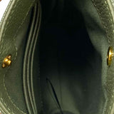 Quince Olive Green Pebbled Leather Crossbody
