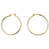 .925 Sterling 18K Gold Plated Hoop 2 in Earrings